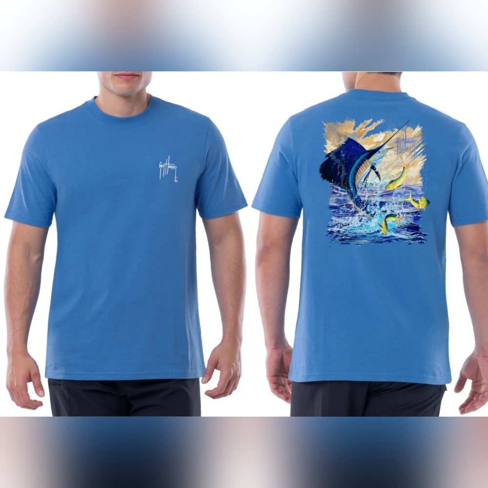 Guy Harvey Mens Short-Sleeve Graphic Tee Shirt